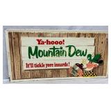 35 x 17" Embossed Self-Framed Mountain Dew