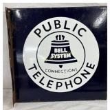 18´´ x 18´´ Porcelain Bell System Public Telephone
