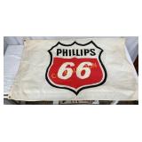 Original 42" x 28" Cloth Phillips 66 Banner