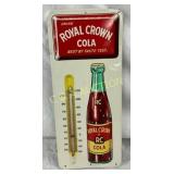 Royal Crown Cola Embossed Tin Thermometer, 6 x 13