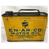 Rare Half-Gallon En-Ar-Co Motor Oil Can by The Nat
