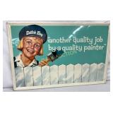 Embossed Self-Framed Dutch Boy Paint Sign, NOS, 34