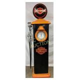 Replica Harley-Davidson Gas Pump with Erie Clock F
