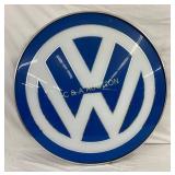 Volkswagen 45-Inch Lexan Convex Sign with Frame