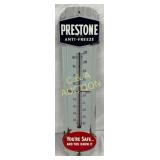 Prestone Porcelain Thermometer Advertising Sign, 9