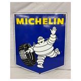 Porcelain Michelin Man Tire Sign 27x32
