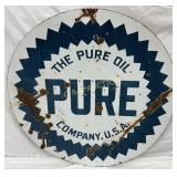 42-Inch Porcelain Double-Sided Sign for The Pure O