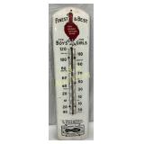 Porcelain Advertising Thermometer for Red Goose Sh