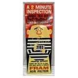 1962 Fram Air Filter Advertising Sign, Gas Robber