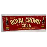1947 Royal Crown Cola Embossed Metal Advertising S