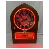 Rare 1930s Telechron Neon Advertising Clock With R