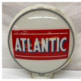Atlantic Gasoline Globe with 13-Inch Glass Lenses