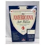 Vintage Americana Art Folio Display Sign with Orde