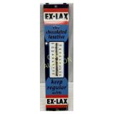 Porcelain Ex-Lax Advertising Thermometer, 8 x 36 I