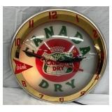 Original Canada Dry Double Bubble Advertising Cloc