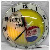 Wall Clock Featuring Say Pepsi, Please