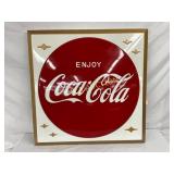 Nos Embossed Coca-Cola Sign, 36×36 Inches