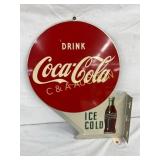 1954 Coca-Cola Double-Sided Flange Sign,