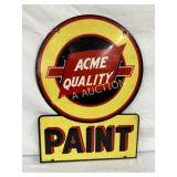 20´´ x 28´´ Acme Quality Paint Die-Cut Advertising