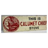 Calumet Chief Advertising Sign Made of Masonite, 3