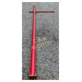 21-Foot Amoco Small Sign Pole with Arm and Finials