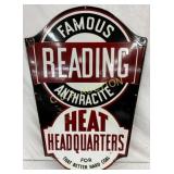 22.5x35 Porcelain Famous Reading Coal Sign
