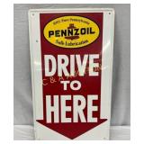 1967 Pennzoil 18×30 Self-Framed Metal Sign
