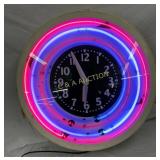 36-Inch Four-Color Neon Wall Clock with 6-Inch Can