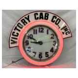 Electric Neon Clock Co. Victory Cab Co. Inc. Neon