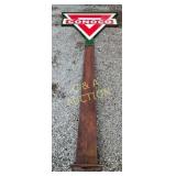 Porcelain Conoco Pole Sign with Red and White Chev