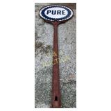 18-Foot Pure Porcelain Pole Sign with 6-Foot Porce