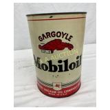 5-Quart Gargoyle Mobiloil Can by Socony-Vacuum Oil