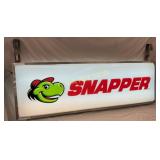 Light-Up Snapper Embossed Sign with Mounted Bracke