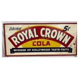 55 x 25-Inch Royal Crown Cola 5-Cent Sign