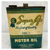 Two-Gallon Super Life Motor Oil Can