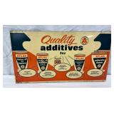 15 x 8 Inch Atlas Rack Sign with Motor Oil and Add