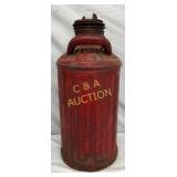 5-Gallon Red Metal Station Can