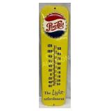 7 x 27 Inch Pepsi Thermometer with Embossed Red, W