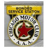 Porcelain Chicago Motor Club AAA DS 36x43