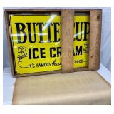 36 x 24 NOS Buttercup Ice Cream Advertising Sign i