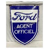24 x 33" Porcelain DS Ford Dealership Sign