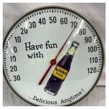 12-Inch NuGrape Soda Advertising Thermometer