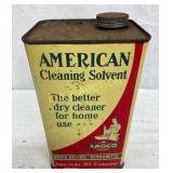 1-Gallon Amoco American Cleaning Solvent Tin Can