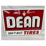 42×30 Dean Saf-T-Bilt Tires Self-Framed Metal Adve