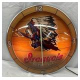 Original Iroquois Double Bubble Advertising Clock