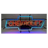 28 x 12-Inch Chevrolet Bowtie Neon Sign