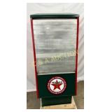 Texaco Branded Oil Can Display Cabinet