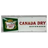 30´´ x 10´´ Single-Sided Porcelain Canada Dry Adve