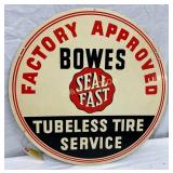 Bowes Seal Fast Tubeless Tire Service Metal Advert