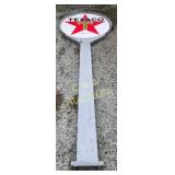 18-Foot Texaco Porcelain Pole Sign, Total Height w